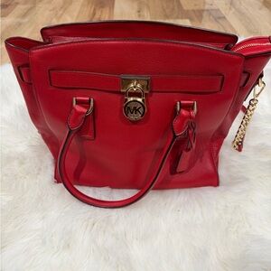 Michael Kors Cherry Red Satchel